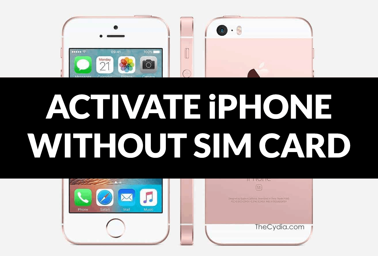 Activate iPhone without a SIM Card