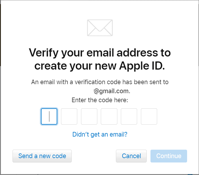 Verify email Apple ID website