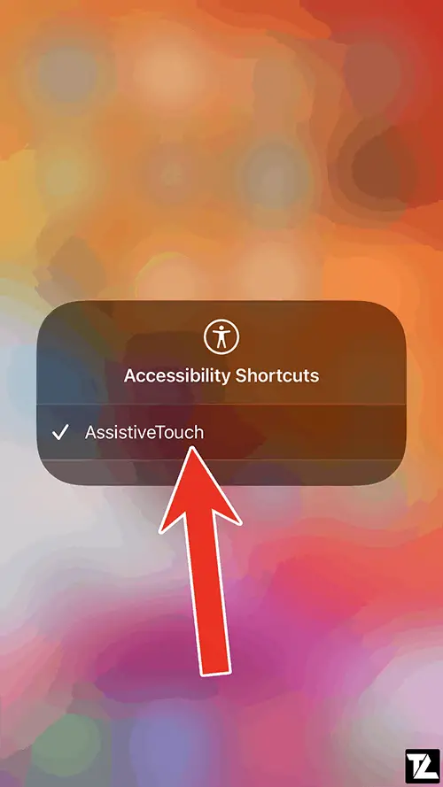 Disable or Enable AssistiveTouch from Control Center
