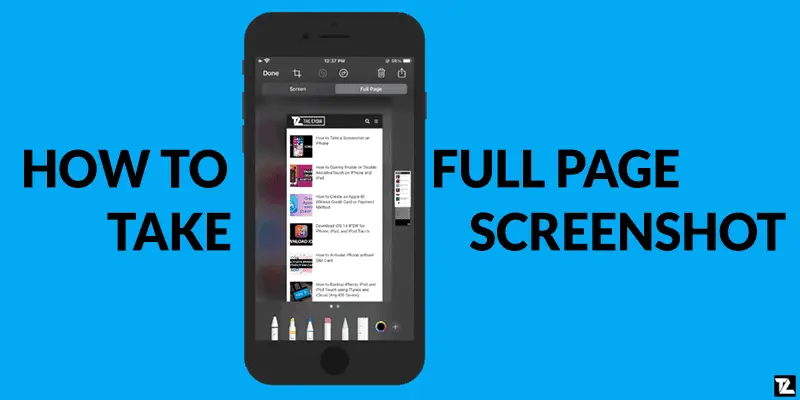 How to take scrolling screenshot iPhone
