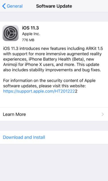 iOS 11.3 IPSW