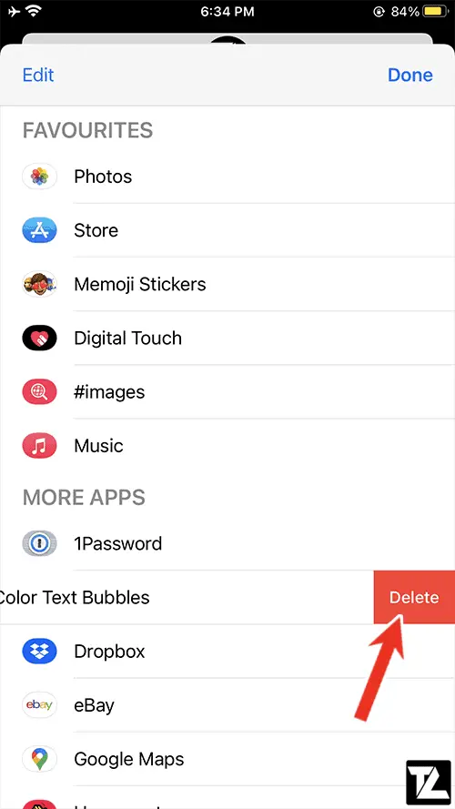 Delete Color Text Bubbles App