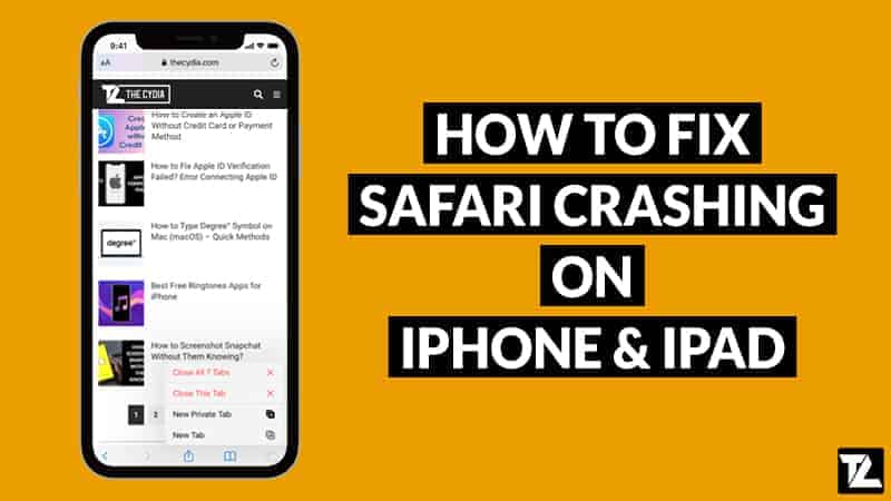 safari is crashing