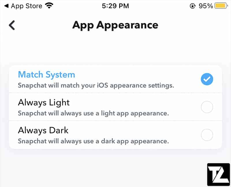 Snapchat Match System Mode