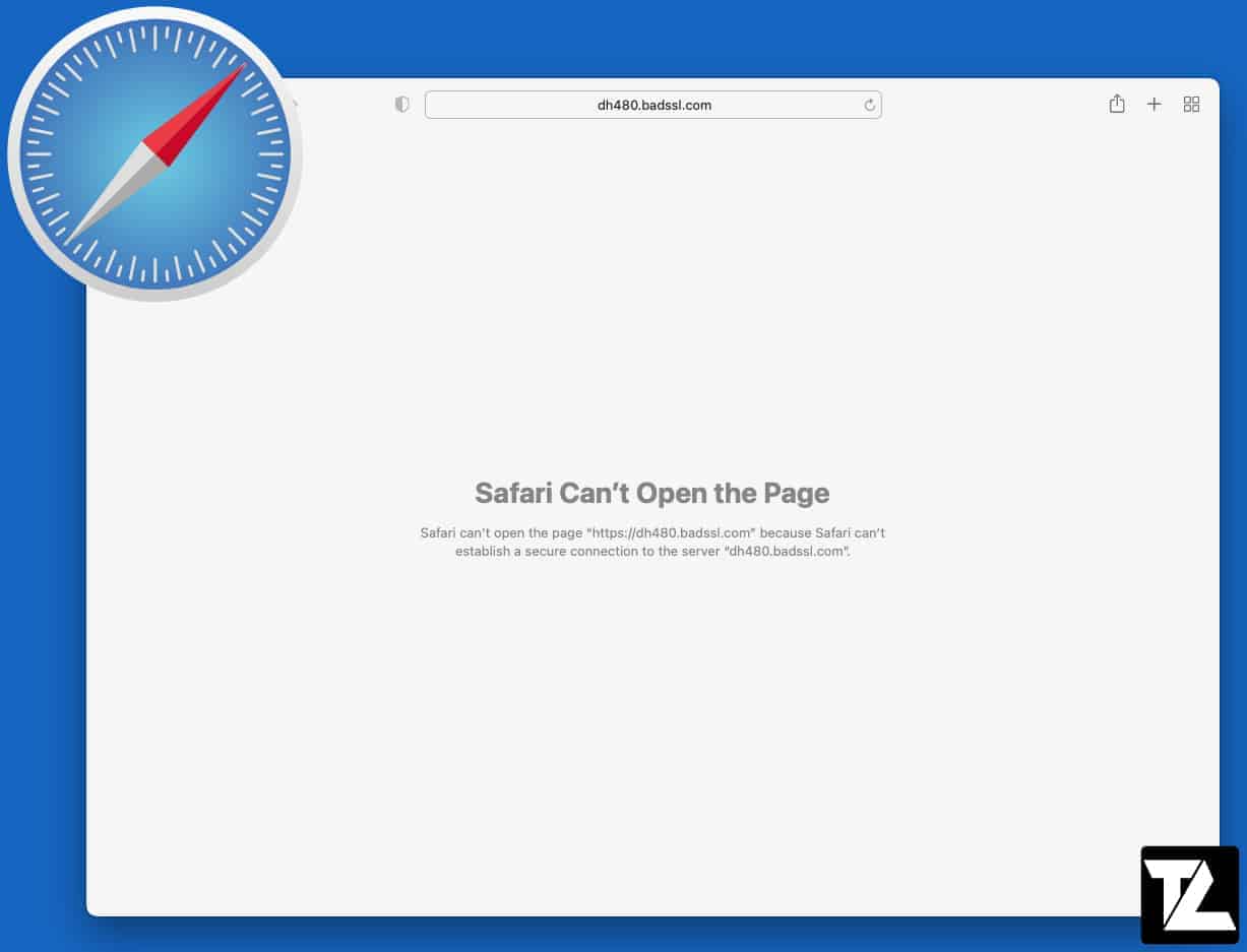 safari cannot open secure connection