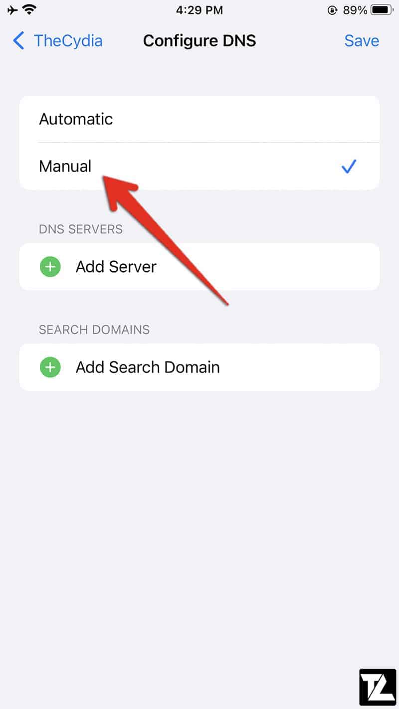iOS Wi-Fi Configure DNS Manual