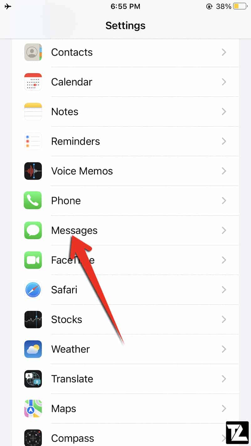 iOS iPhone Message Settings
