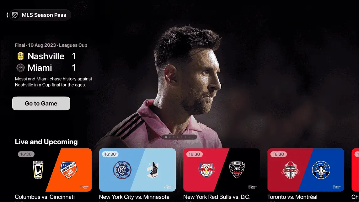 Apple TV Channel MLS